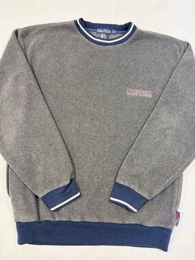 Vintage Nautica Nautech Fleece Crewneck Sweater